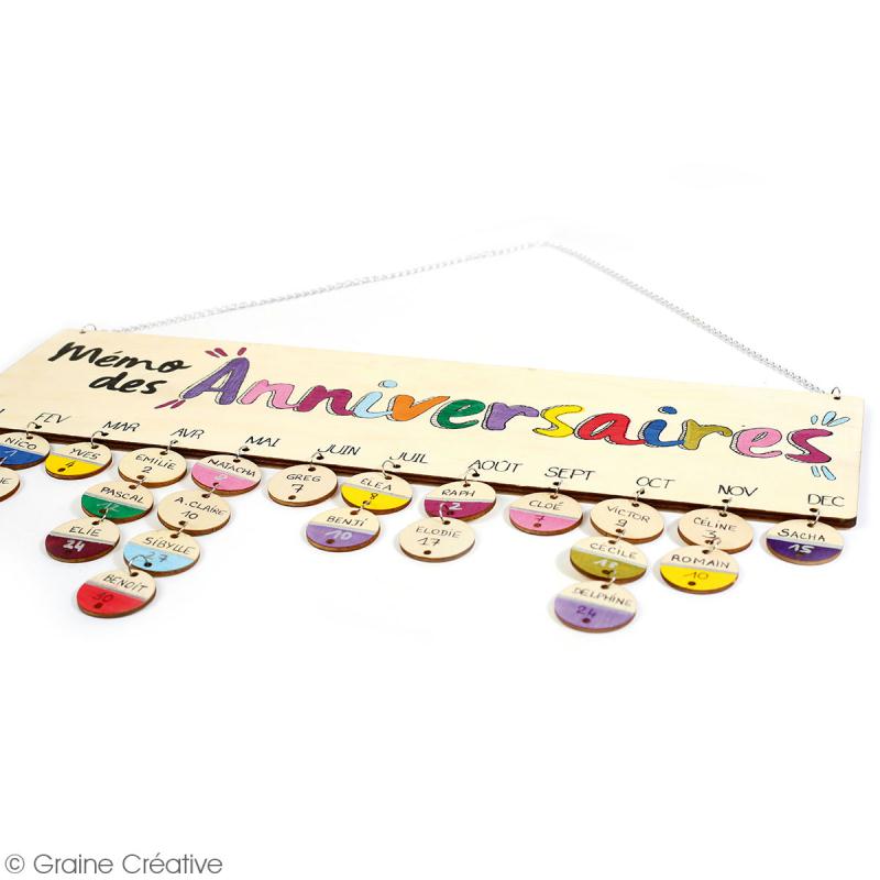 Calendrier Perpetuel Anniversaire En Bois A Decore Calendrier Perpetuel Anniversaire En Bois A Decore